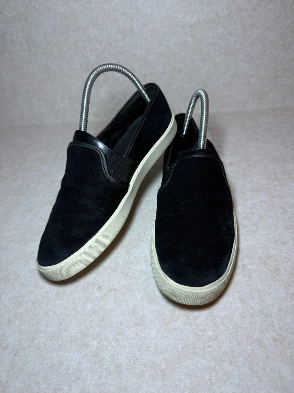 Vince Preston Black Suede Slip On Sneakers Size US 7M Comfy Slides